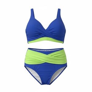 High Waisted Bikini - Two Piece Swimsuit Tummy Control NWOT